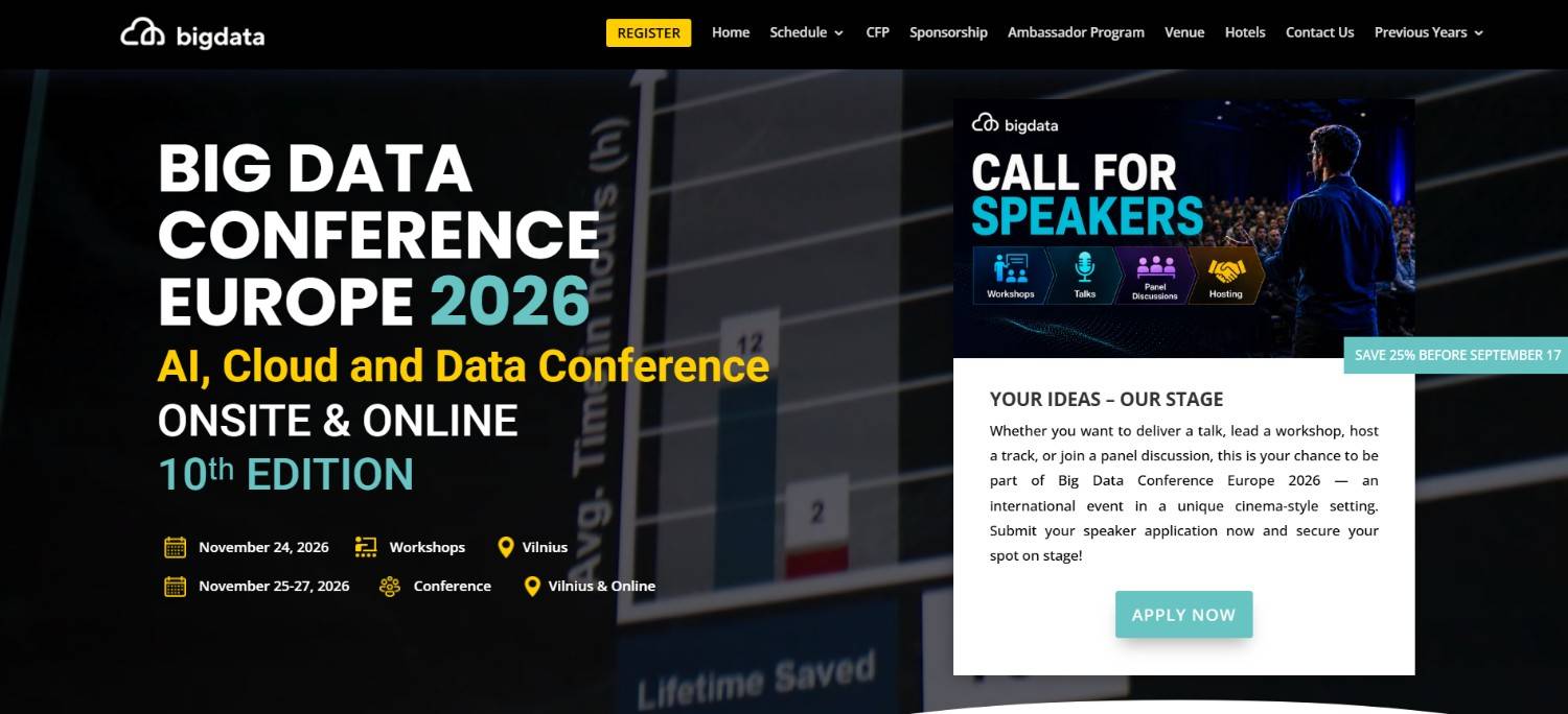 Big Data Conference Europe 2026